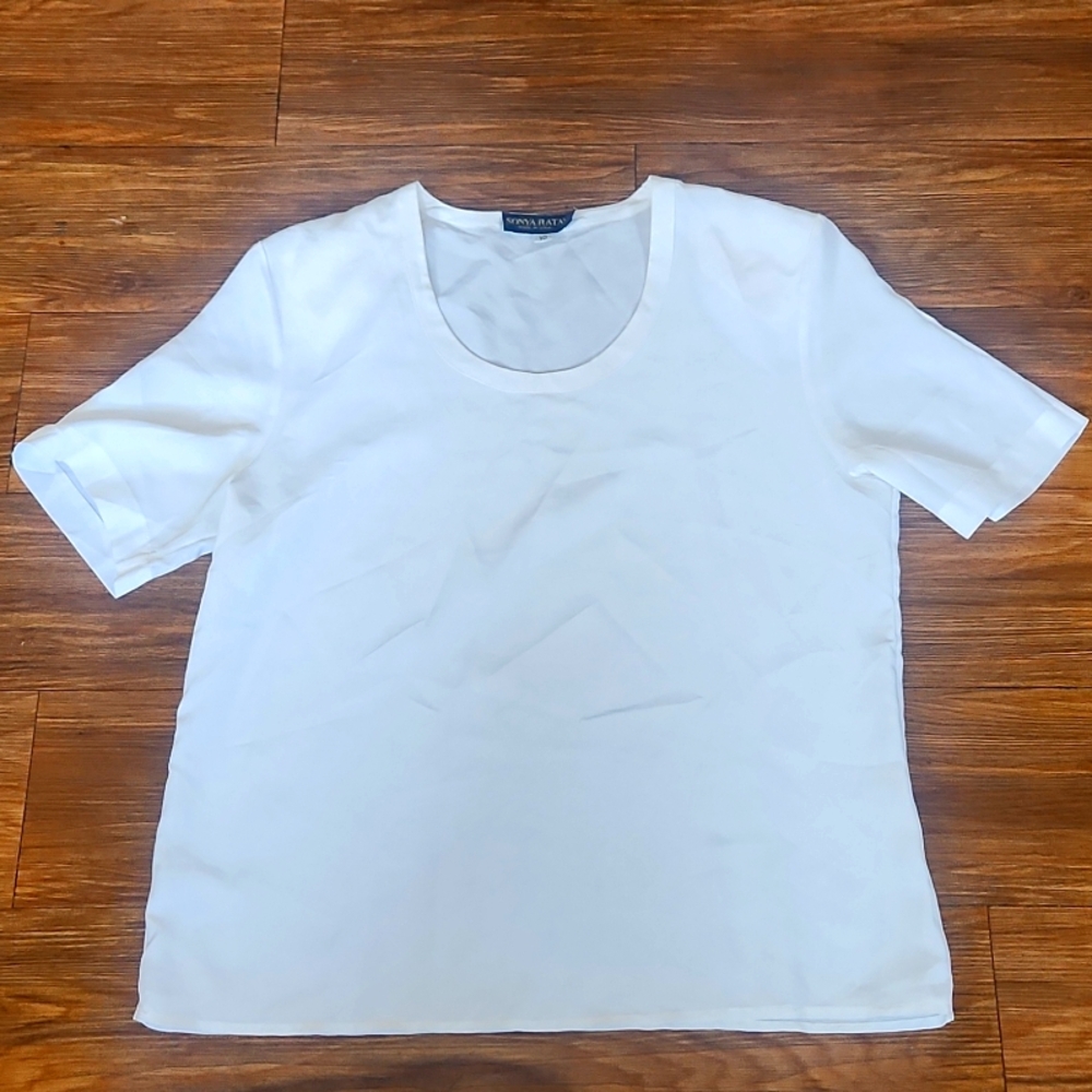 Sonya Ratay White Blouse Size 10